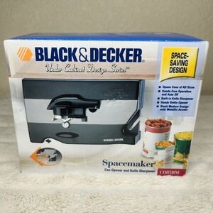 Black & Decker CO85BM Spacemaker Can Opener Black/Brushed Metal